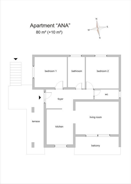 Ana Apartment Rabac Camera foto